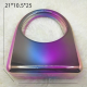 Acrylic Evening Clutch Top Handle Hobo Bag, Glossy Metallic Tote Bag Dazzling