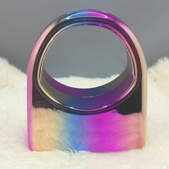 Acrylic Evening Clutch Top Handle Hobo Bag, Glossy Metallic Tote Bag Dazzling