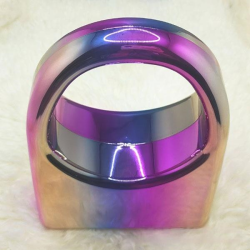 Acrylic Evening Clutch Top Handle Hobo Bag, Glossy Metallic Tote Bag Dazzling