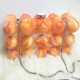 Women Acrylic Clutch Chic Marble Evening Handbag Orange