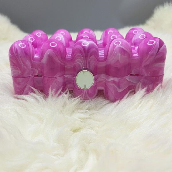 Women Acrylic Clutch Chic Marble Evening Handbag Pink