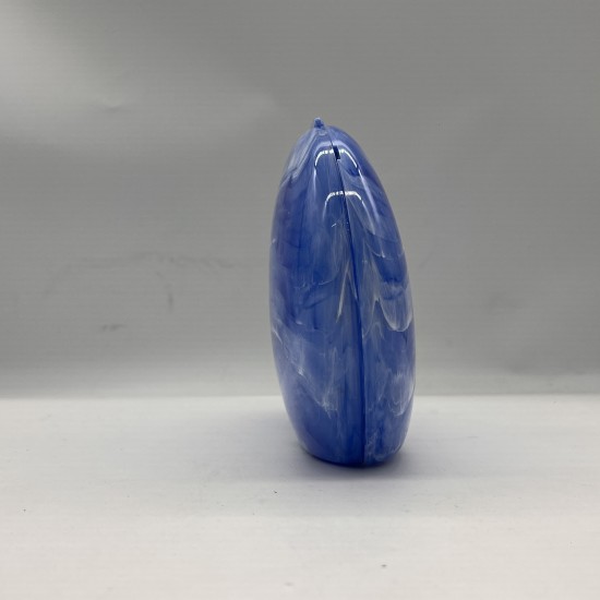 Acrylic Evening Clutch Purse Hobo Bag, Elegant Marble Handbag Blue