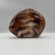 Acrylic Evening Clutch Purse Hobo Bag, Elegant Marble Handbag Brown