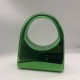 Acrylic Evening Clutch Purse Glossy Box Bag, Handbag Green
