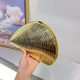 Acrylic Clutch Hobo Bag, Shell Bag Gold