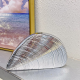 Acrylic Clutch Hobo Bag, Shell Bag Silver