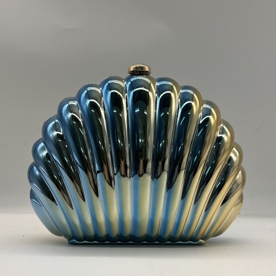 Acrylic Clutch Hobo Bag, Shell Box Bag Blue