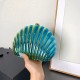 Acrylic Clutch Hobo Bag, Shell Box Bag Blue