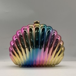 Acrylic Clutch Hobo Bag, Shell Box Bag Colorful