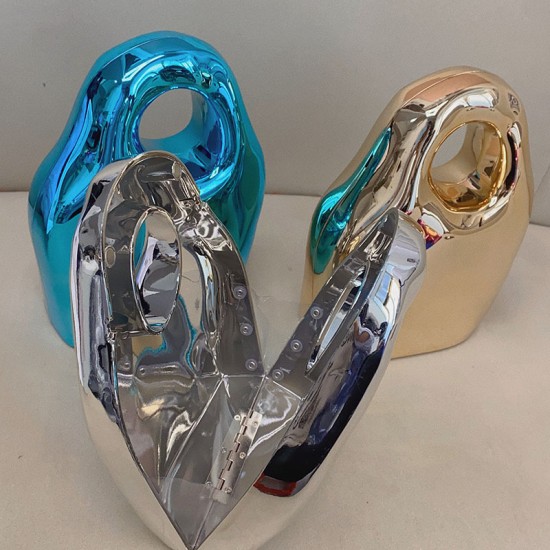 Acrylic Clutch Hobo Bag,  Box Bag Blue