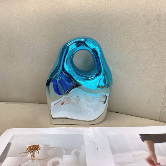 Acrylic Clutch Hobo Bag,  Box Bag Blue