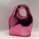 Acrylic Clutch Hobo Bag,  Box Bag Rose Red