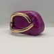 Acrylic Evening Clutch Purse Metal Hobo Bag, Square Handbag Purple