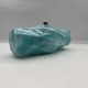 Acrylic Evening Clutch Purse Hobo Bag, Irregular Handbag Lake Blue