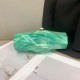Acrylic Evening Clutch Purse Metal Hobo Bag, Square Handbag Light Green